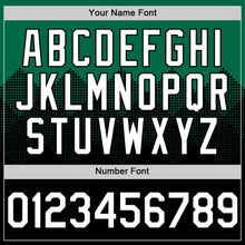 Load image into Gallery viewer, Custom Kelly Green White-Black 3D Pattern Design Gradient Square Shapes Authentic Baseball Jersey

