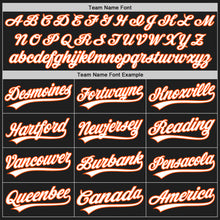 Load image into Gallery viewer, Custom Graffiti Pattern Black Kelly Green-Orange 3D Scratch Authentic Baseball Jersey
