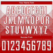 Load image into Gallery viewer, Custom Red White Round Neck Sublimation Basketball Suit Jersey
