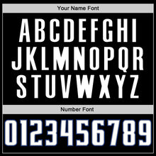 Load image into Gallery viewer, Custom Black White-Royal Authentic Baseball Jersey
