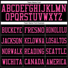 Load image into Gallery viewer, Custom Black Neon Green-Pink Mesh Authentic Football Jersey
