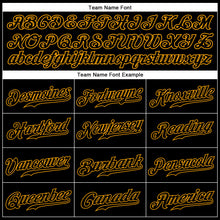 Load image into Gallery viewer, Custom Black Black-Gold Authentic Sleeveless Baseball Jersey
