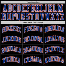 Load image into Gallery viewer, Custom Black Royal-Orange Authentic Throwback Basketball Jersey
