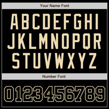 Load image into Gallery viewer, Custom Black Black-Cream Authentic Baseball Jersey
