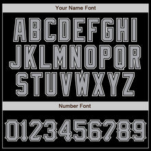 Load image into Gallery viewer, Custom Black Gray-White Authentic Baseball Jersey
