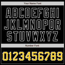 Load image into Gallery viewer, Custom Black Gold-White Authentic Baseball Jersey
