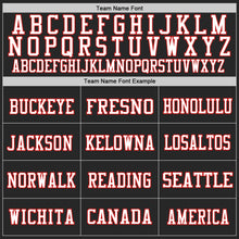 Load image into Gallery viewer, Custom Black Fire Red-White Mesh Authentic Football Jersey
