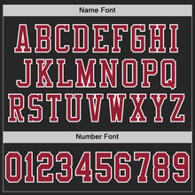 Load image into Gallery viewer, Custom Black Cardinal-White Mesh Authentic Football Jersey
