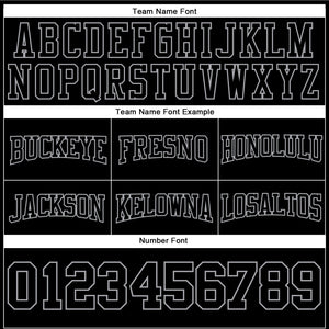 Custom Stitched Black Black-Gray Football Pullover Sweatshirt Hoodie