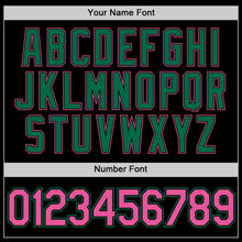 Load image into Gallery viewer, Custom Black Pink-Kelly Green Performance T-Shirt
