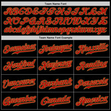 Load image into Gallery viewer, Custom Black Old Gold Pinstripe Red-Old Gold Authentic Baseball Jersey

