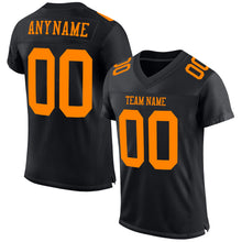Load image into Gallery viewer, Custom Black Bay Orange Mesh Authentic Football Jersey
