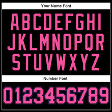 Load image into Gallery viewer, Custom Black Pink-Purple Authentic Throwback Basketball Jersey
