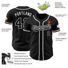 Load image into Gallery viewer, Custom Black Black-White Authentic Baseball Jersey
