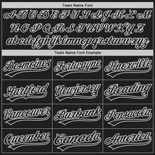 Load image into Gallery viewer, Custom Black Black-White Authentic Baseball Jersey
