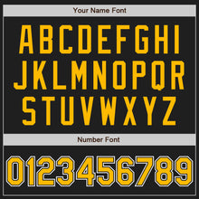 Load image into Gallery viewer, Custom Black Gold-White Authentic Baseball Jersey
