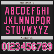 Load image into Gallery viewer, Custom Black Pink-White Authentic Baseball Jersey
