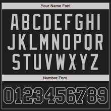 Load image into Gallery viewer, Custom Black Black-Gray Authentic Baseball Jersey
