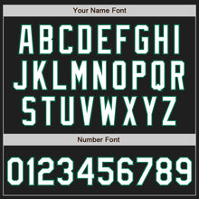 Load image into Gallery viewer, Custom Black White-Kelly Green Authentic Baseball Jersey
