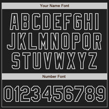Load image into Gallery viewer, Custom Black White Pinstripe Black Authentic Baseball Jersey
