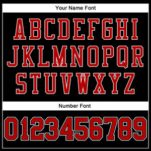 Custom Black Red Pinstripe White Authentic  Basketball Jersey