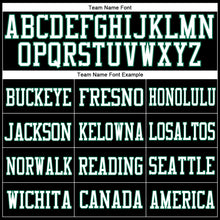 Load image into Gallery viewer, Custom Black White-Kelly Green Mesh Authentic Football Jersey
