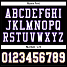Load image into Gallery viewer, Custom Black White-Purple Mesh Authentic Football Jersey
