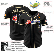 Load image into Gallery viewer, Custom Black Vintage Cuban Flag-City Cream Authentic Baseball Jersey
