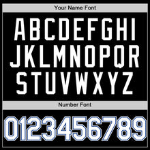 Load image into Gallery viewer, Custom Black White-Royal Authentic Throwback Baseball Jersey
