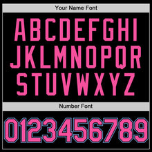 Load image into Gallery viewer, Custom Black Pink-Light Blue Authentic Throwback Baseball Jersey
