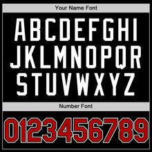 Load image into Gallery viewer, Custom Black Red-White Authentic Throwback Baseball Jersey
