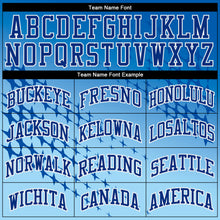 Load image into Gallery viewer, Custom Blue Royal-Light Blue Round Neck Sublimation Basketball Suit Jersey
