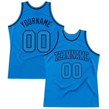 Load image into Gallery viewer, Custom Blue Blue-Navy Authentic Throwback Basketball Jersey
