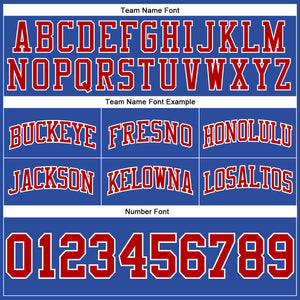 Custom Blue Red-White Authentic Throwback Basketball Shorts