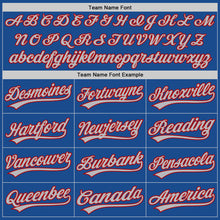 Load image into Gallery viewer, Custom Blue Red-Gray Authentic Throwback Baseball Jersey
