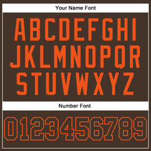 Load image into Gallery viewer, Custom Brown Brown-Orange Authentic Baseball Jersey
