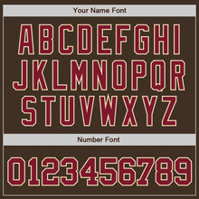 Load image into Gallery viewer, Custom Brown Crimson-City Cream Authentic Baseball Jersey
