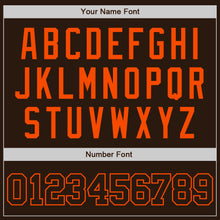 Load image into Gallery viewer, Custom Brown Brown-Orange Authentic Baseball Jersey

