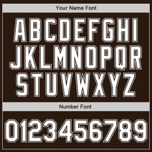 Load image into Gallery viewer, Custom Brown White-Gray Authentic Baseball Jersey
