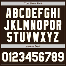 Load image into Gallery viewer, Custom Brown White-Cream Authentic Baseball Jersey

