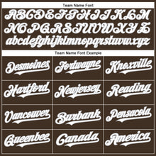 Load image into Gallery viewer, Custom Brown White-Gray Authentic Baseball Jersey
