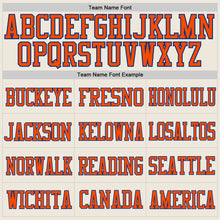 Load image into Gallery viewer, Custom Cream Orang-Royal Mesh Authentic Football Jersey
