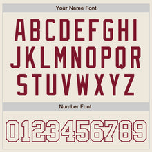 Load image into Gallery viewer, Custom Cream Cream-Crimson Authentic Baseball Jersey
