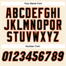 Load image into Gallery viewer, Custom Cream Black-Old Gold Authentic Baseball Jersey
