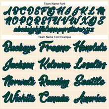 Load image into Gallery viewer, Custom Cream Green-Royal Authentic Baseball Jersey
