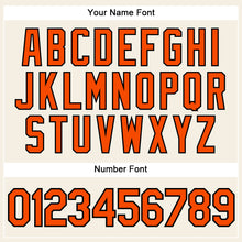Load image into Gallery viewer, Custom Cream Orange-Black Authentic Sleeveless Baseball Jersey
