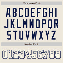 Load image into Gallery viewer, Custom Cream Cream-Navy Authentic Baseball Jersey
