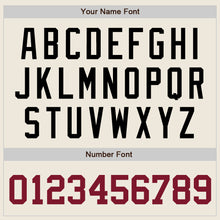 Load image into Gallery viewer, Custom Cream Crimson-Black Authentic Baseball Jersey
