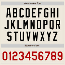 Load image into Gallery viewer, Custom Cream Red-Black Authentic Baseball Jersey
