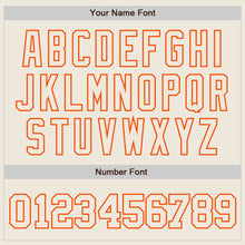 Load image into Gallery viewer, Custom Cream Cream-Orange Authentic Baseball Jersey
